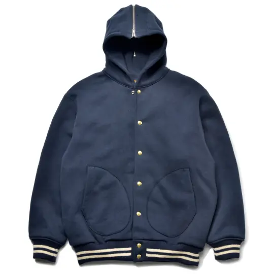 SNAP BUTTON HOODED SWEATSHIRT