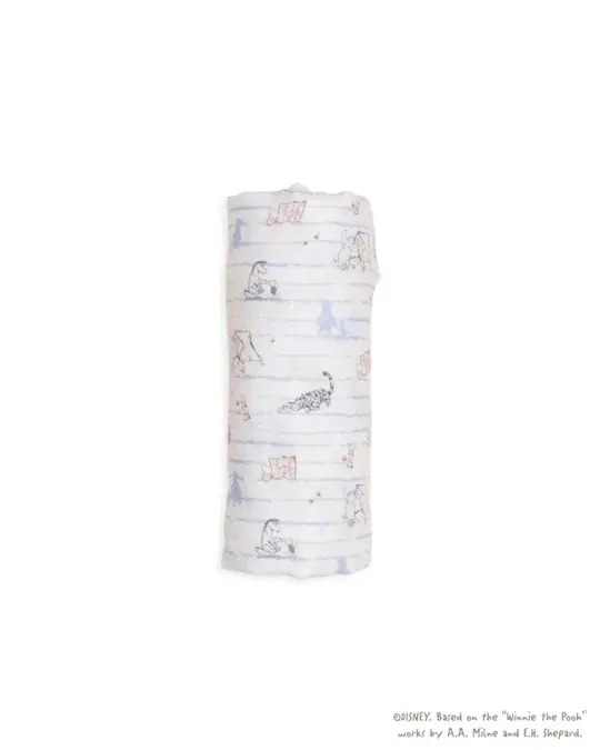 Organic Cotton Swaddle - Camping with Pooh
