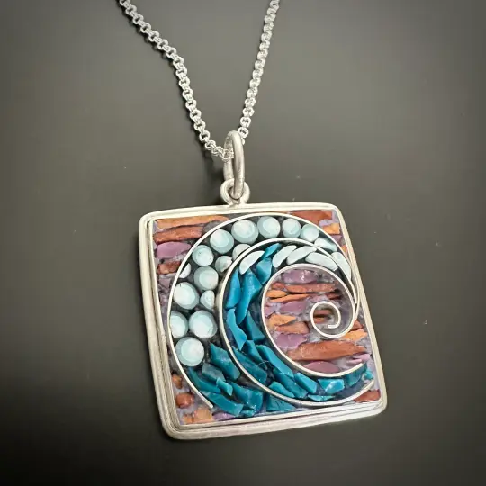 Square Wave Pendant