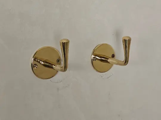 Unlacquered Brass Handmade Coat Rack