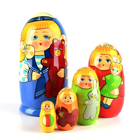 Little Sailor Girl Nested Doll
