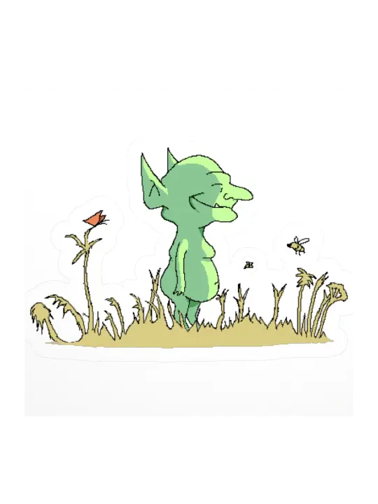 Abuse Goblin Ideal World Sticker