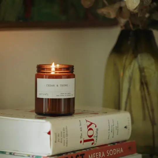 9oz Cedar and Thyme Soy Candle