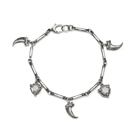 The Hexa-Hemeron. Cat Claw and Gray Moonstone Charm Bracelet.