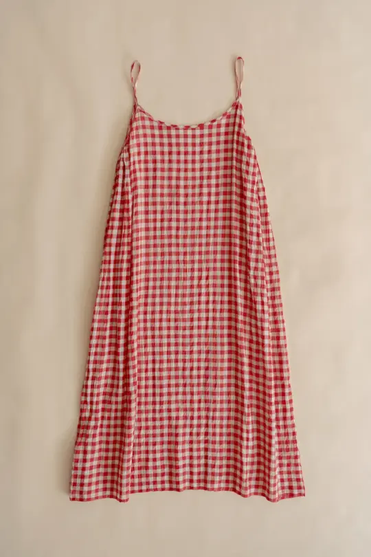 LENA - RED CHECKS