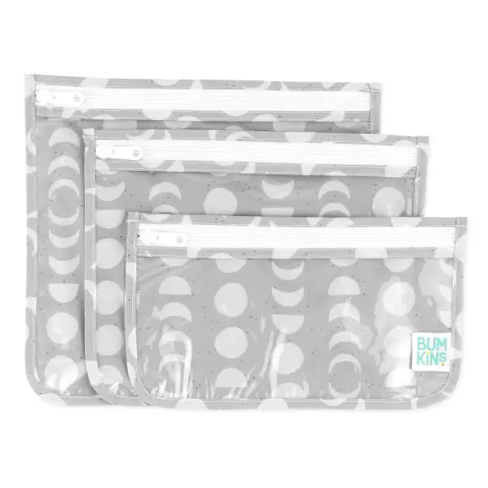 Clear Travel Bag 3 Pack: Lunar Phase
