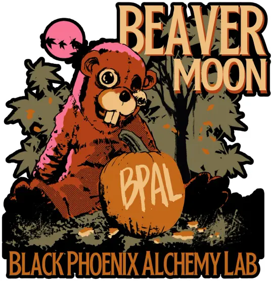 Beaver Moon 2025 Sticker
