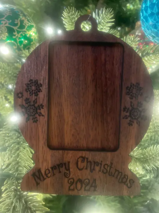 Snow Globe Picture Ornament 2024