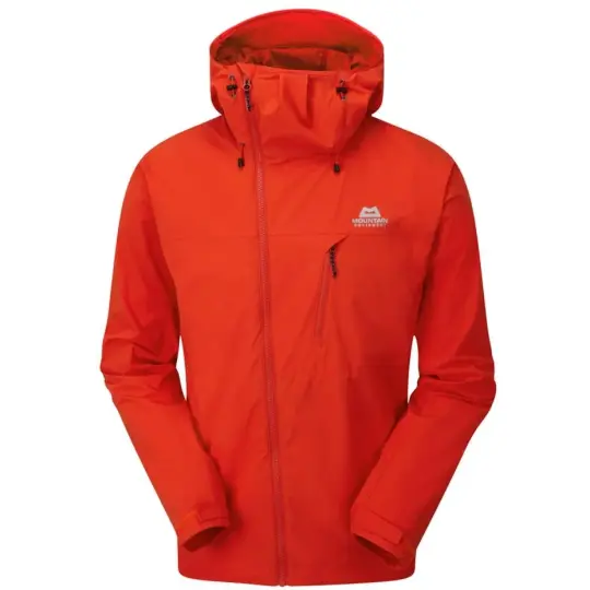 Mountain Equipment, Squall Hooded Mens Jacket, Cardinal Orange, Small