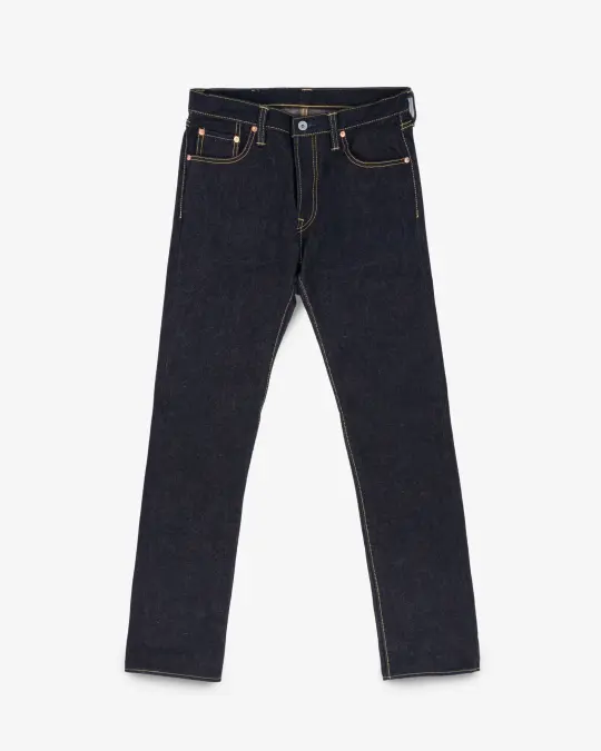 19oz Left Hand Twill Selvedge Denim Slim Straight Cut Jeans - Indigo
