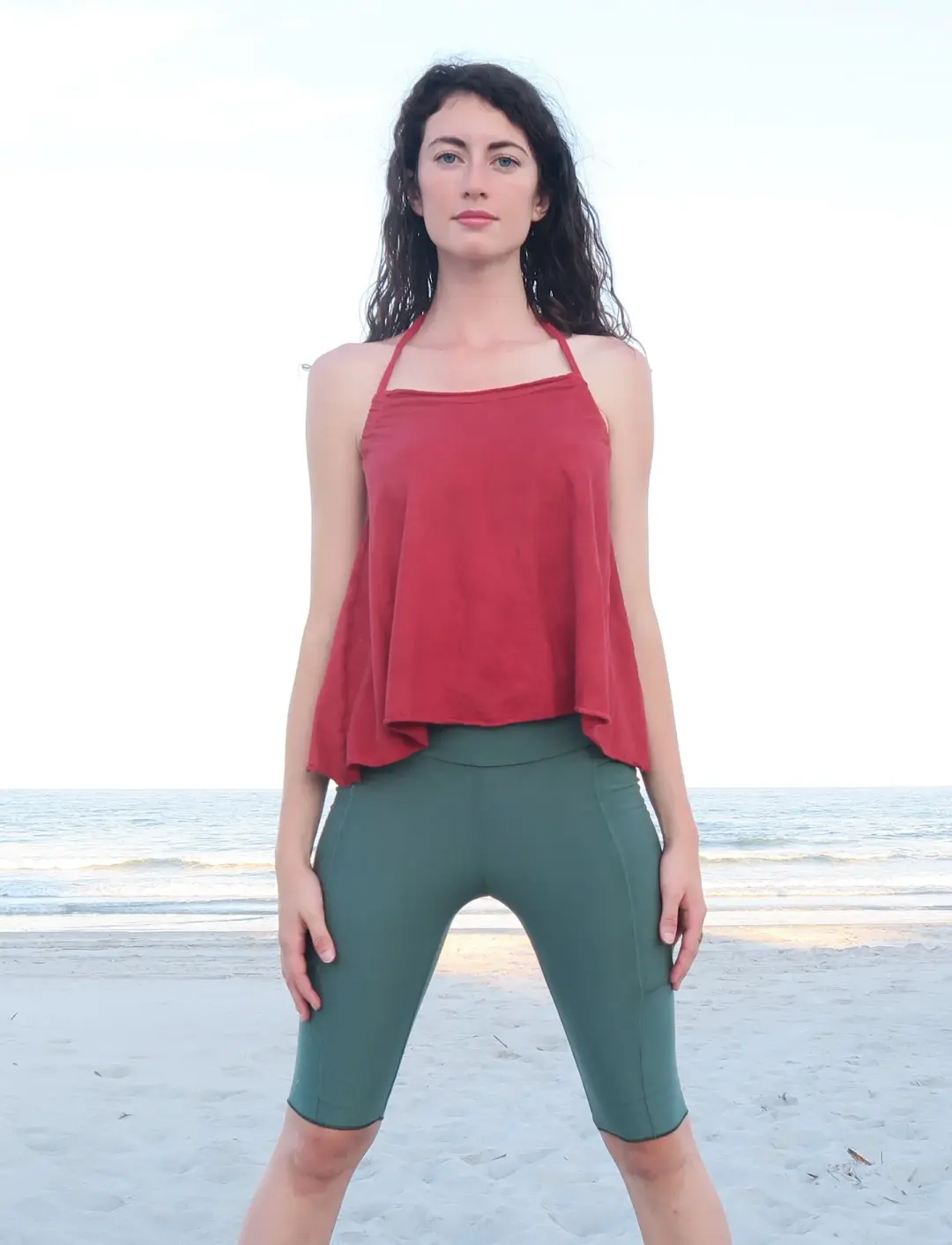 Drawstring Halter Wanderer Shirt