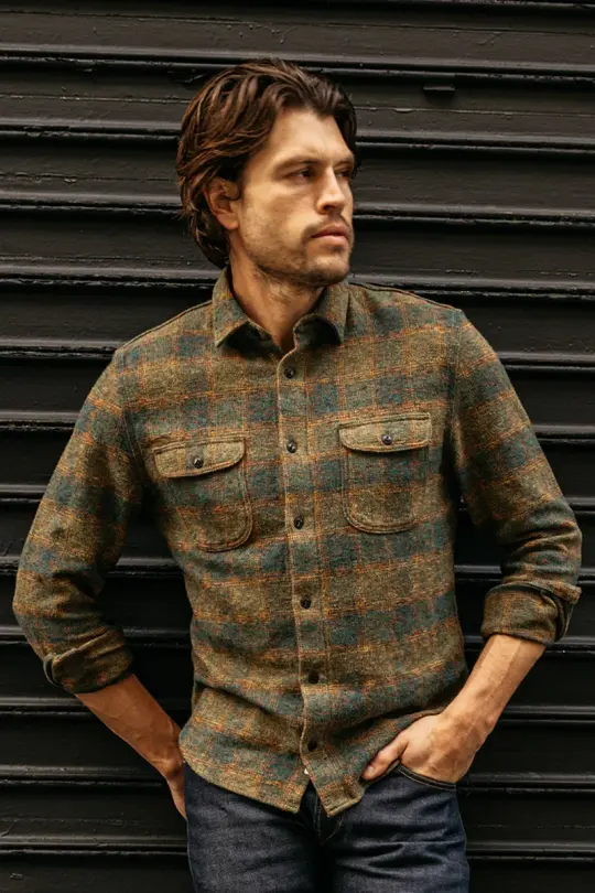 The Brace Triple Twisted Plaid - Oxidized Brass
