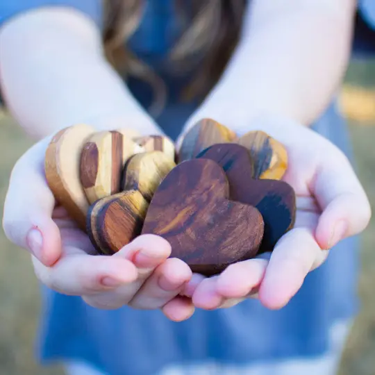 Handmade Wooden Hearts - Volume Discounts