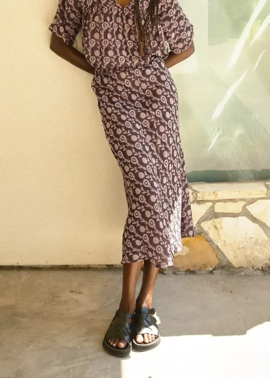 tess skirt | summer 26 | hydrangea