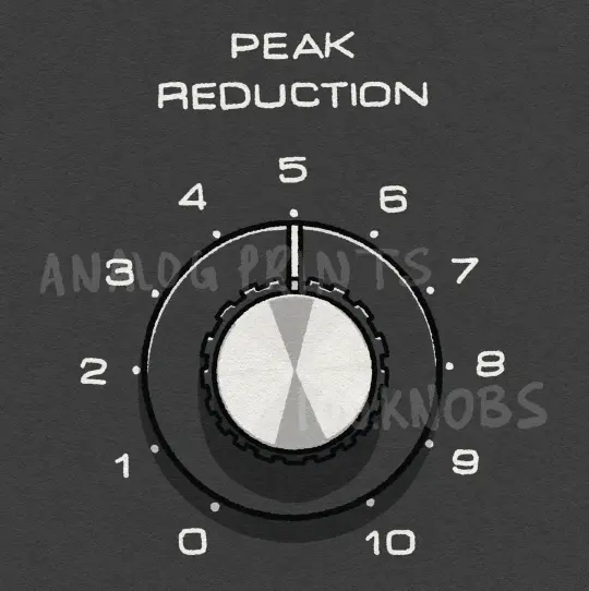#100knobs 055/100 Urei LA-3A Peak Reduction Control POSTER