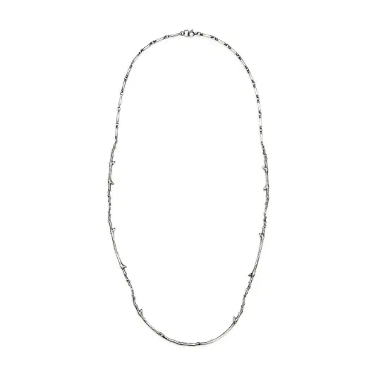 The Boundary Wood Branches Necklace. Sterling Silver.