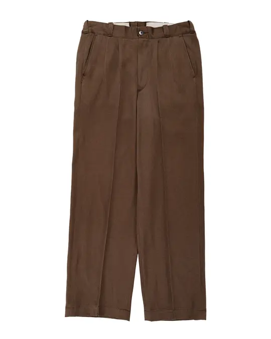 Old Joe Front Tuck Army Trouser Coffee