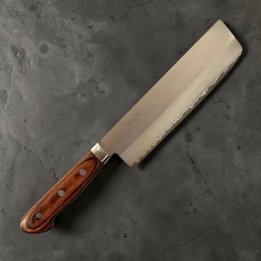 Tsunehisa VG-1 Nakiri with Brown Western Handle