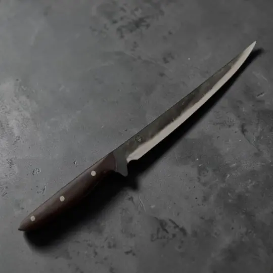 Dao Vua V3 52100 Carbon Steel 190mm Filet Knife - Rosewood Handle