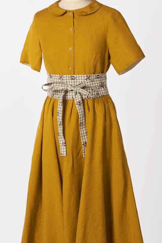 Green Gingham, Ribbon Belt