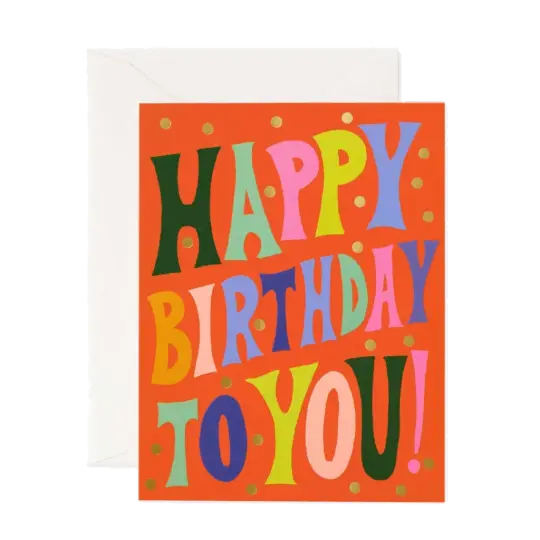 Groovy Birthday Card