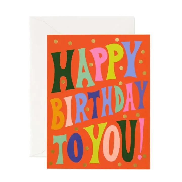 Groovy Birthday Card