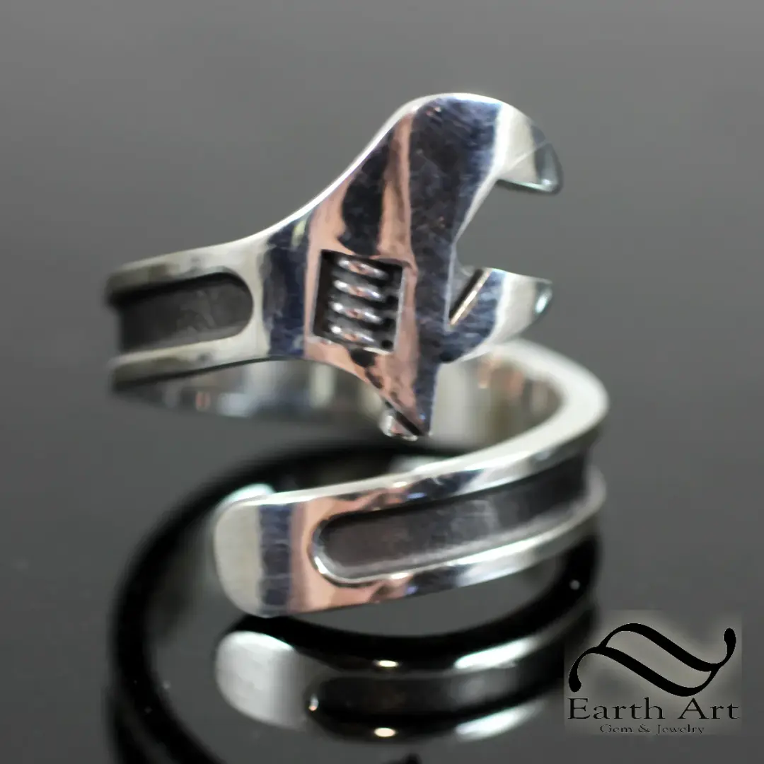 Adjustable Wrench Ring - Sterling Silver