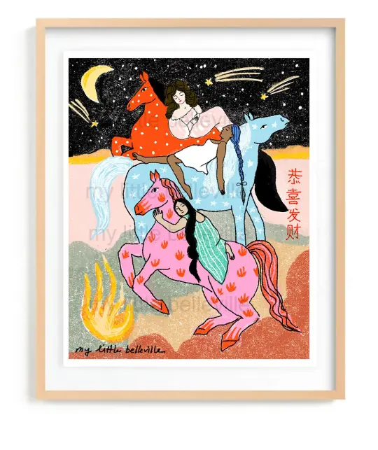 Fire Horse Art Print 8X10