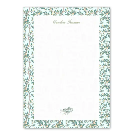 Women's Chinoiserie Fruit Tree Custom Notepad