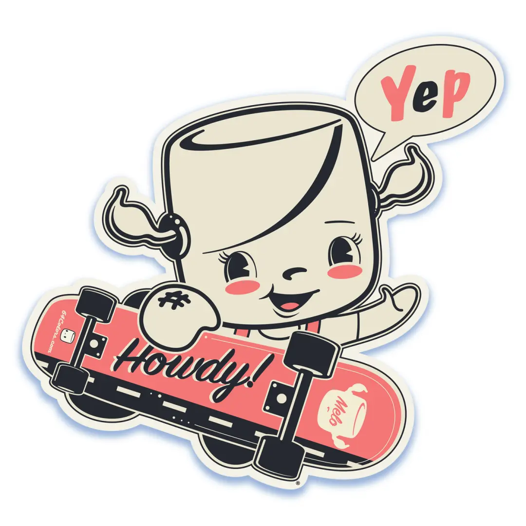 Mello Howdy Sticker