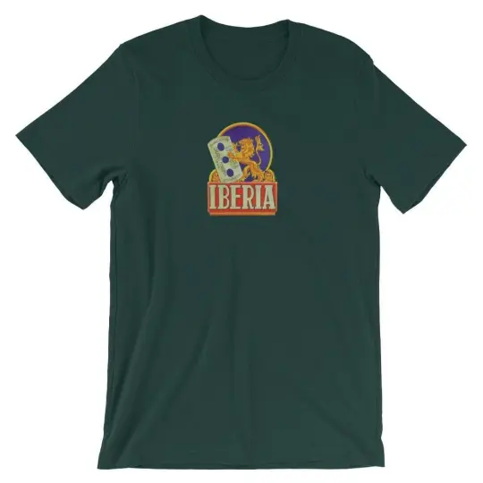 IBERIA Vintage DE Blade Ad 1917 Short-Sleeve Unisex T-Shirt