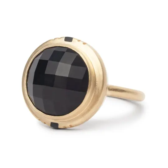 Flos ring - Black Jasper