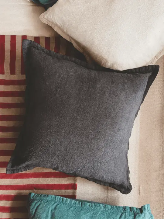 EURO PILLOWCASE | charcoal
