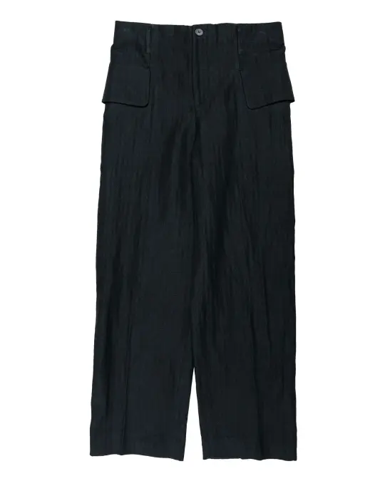 Lea Boberg FP Trousers Japanese Herringbone Black