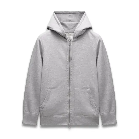 Midweight Terry Slim Zip Hoodie