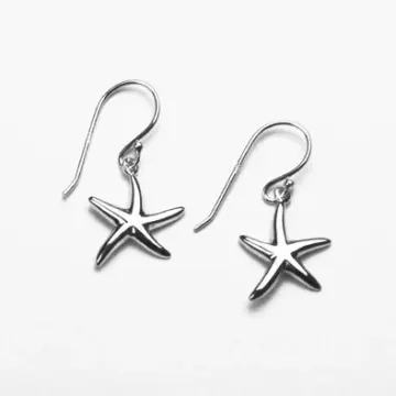 Starfish Sterling Silver Earrings