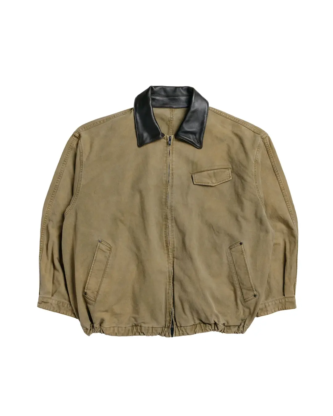 ssstein Sulfur Dyed Whip Cord Vintage Zip Jacket Khaki