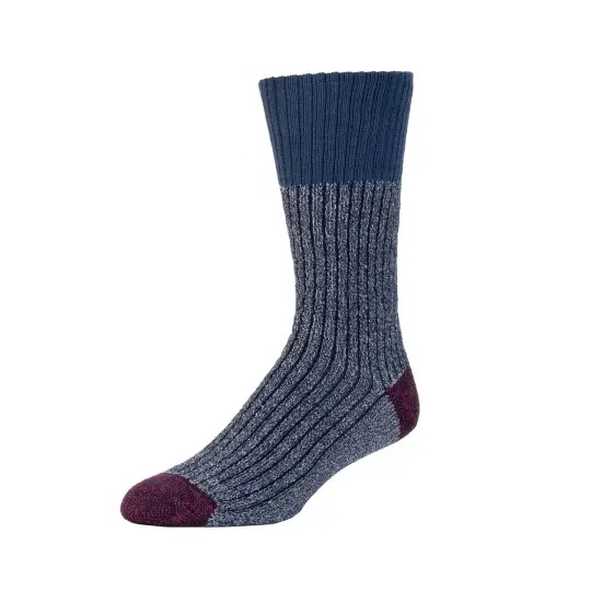Slub Effect Cushioned Boot Sock