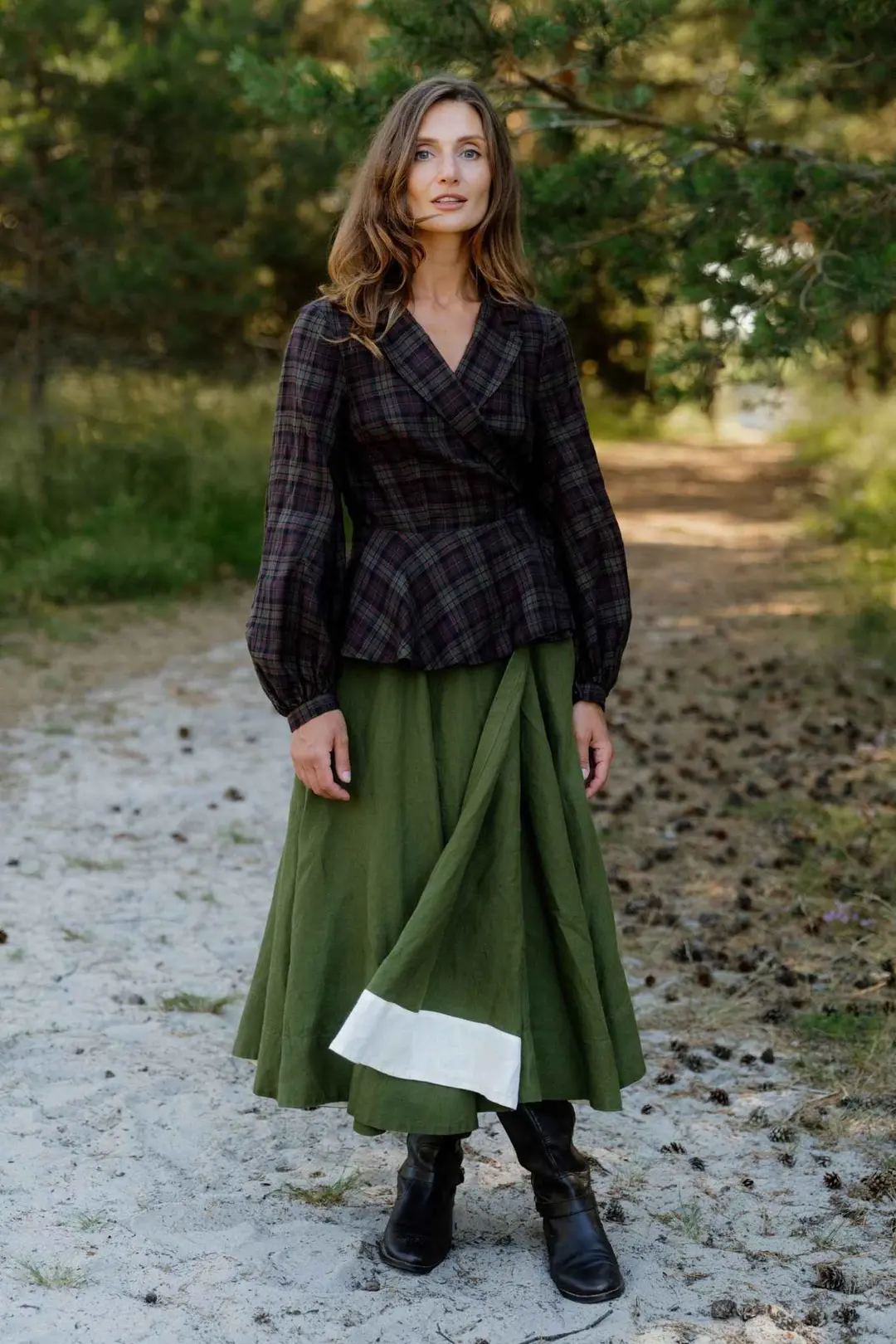 Wrap – Full-Circle Linen Skirt