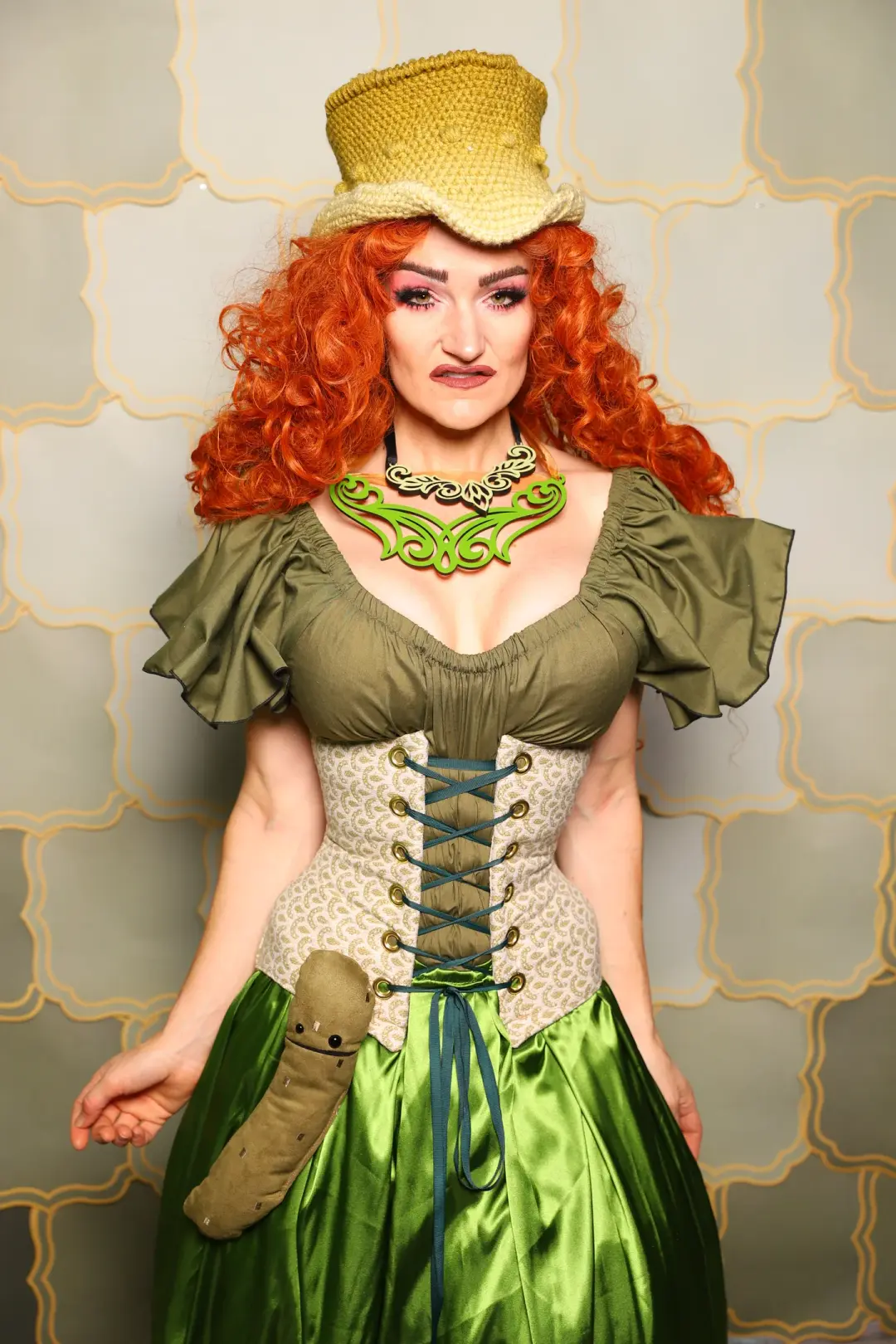 33. Petite Underbust Wench Corset in Brine Scallop - The Brine for Bunny Collection