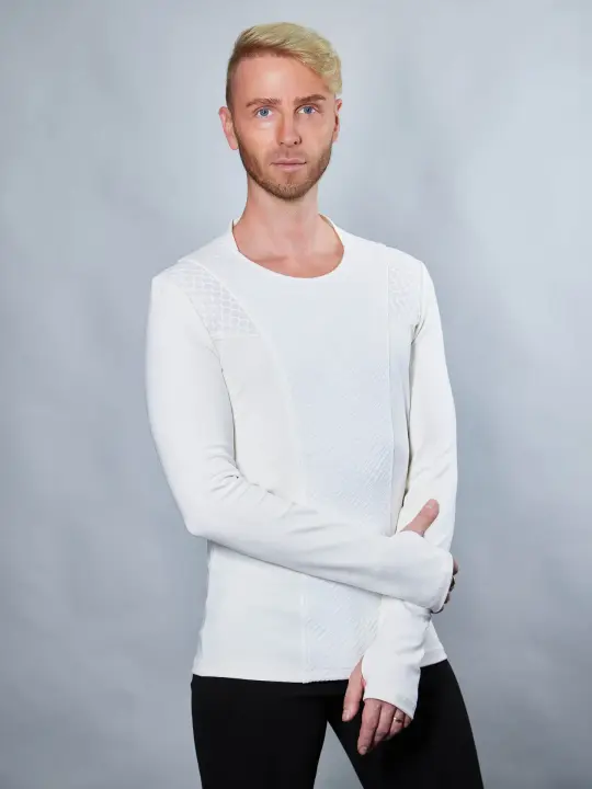 CC1-00 White futuristic pullover