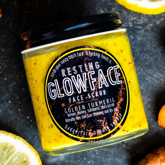 Glowface Turmeric Face Scrub.