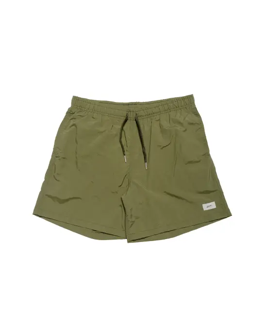 Bather Solid Olive Swim Trunk