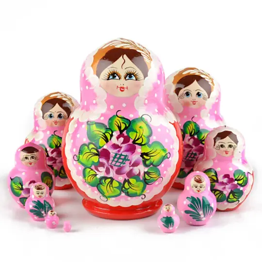 Pink and Red Matryoshka