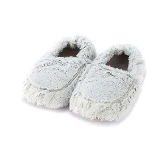 Marshmallow Gray Warmies Slippers