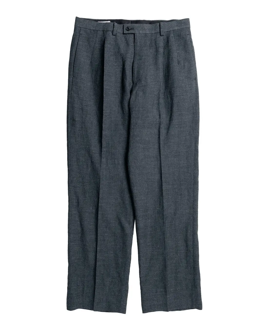 KAPTAIN SUNSHINE Wool Hemp Mesh Neutral Trousers Top Charcoal