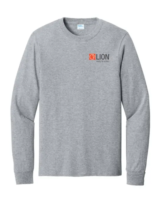 Lion Group PC54LS 3 Color Print Long Sleeve Tee