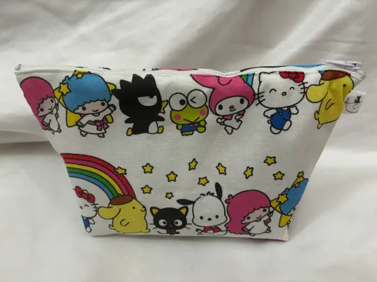 Anime Mascot Lineup Zipper Pouch