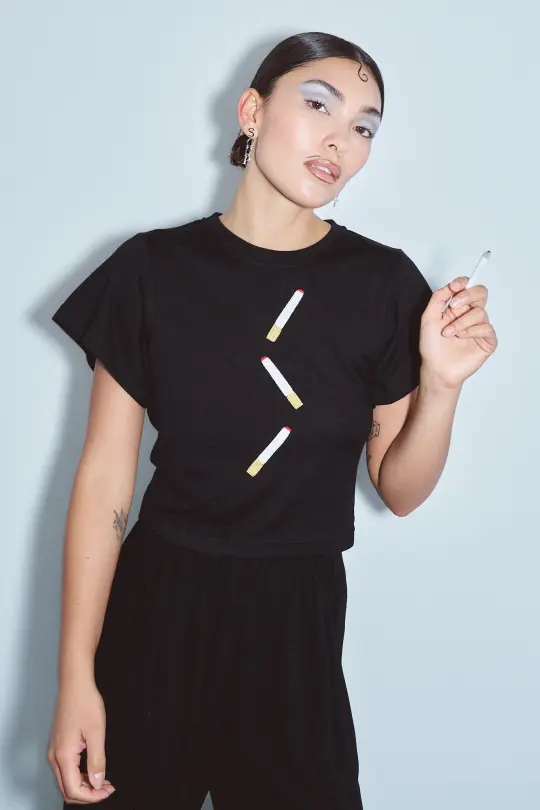 Cigarettes Wool Blend Tommy Tee