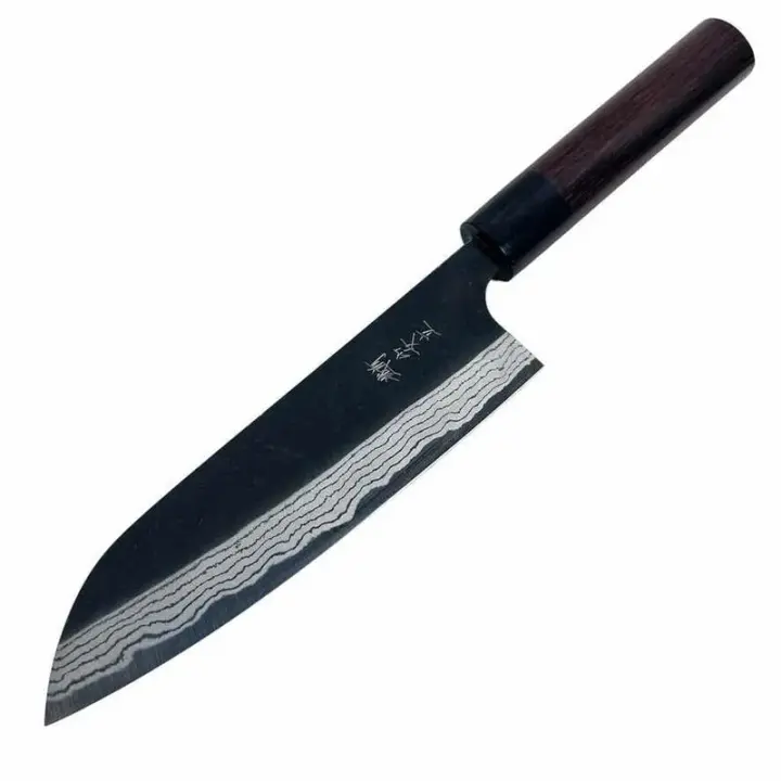 Anryu Knives White #2 Kurouchi Santoku 165mm